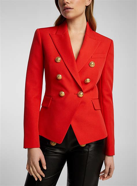 balmain inspired double breasted blazer